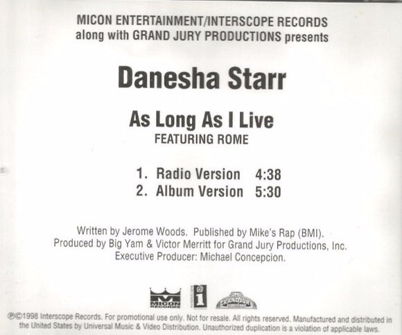 Danesha Starr: As Long As I Live Promo