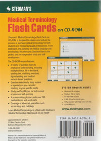Stedman's Medical Terminology Flash Cards w/ Manual