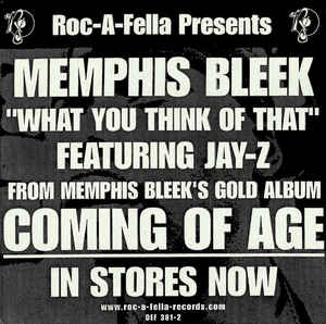 Memphis Bleek: What You Think Of That Promo w/ Artwork