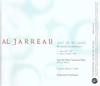 Al Jarreau: Just To Be Loved Promo w/ Artwork