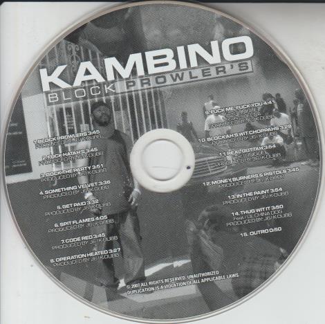 Kambino: Block Prowler's w/ No Artwork