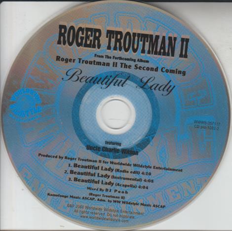 Roger Troutman II: Beautiful Lady CD PRO-1002-2