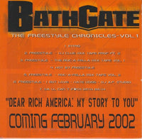 Bathgate: The Freestyle Chronicles: Dear Rich America: My Story To You Volume 1 Promo w/ Artwork