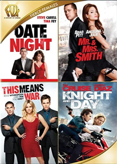 Date Night / Mr & Mrs Smith / This Means War / Knight & Day 4-Disc Set