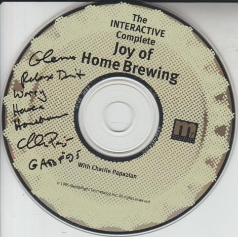 The Interactive Complete Joy Of Home Brewing With Charlie Papazian Autographed