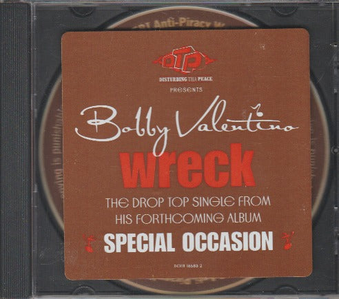 Bobby Valentino: Wreck Promo w/ Artwork