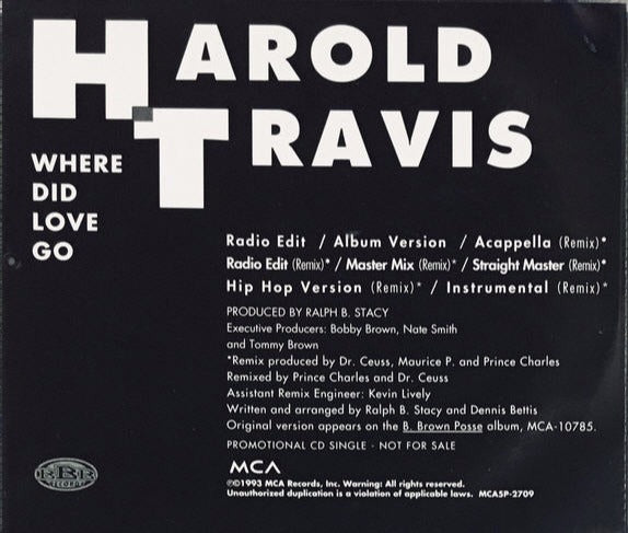 Harold Travis: Where Did Love Go Promo