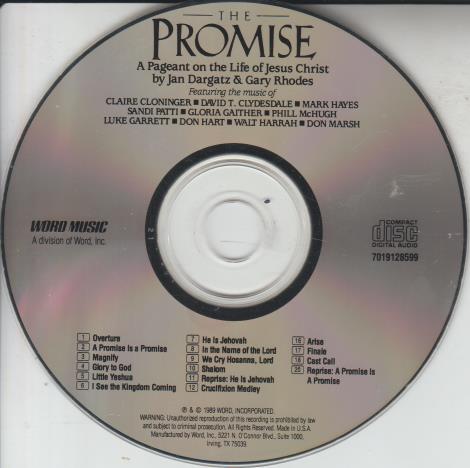 The Promise: A Pageant On The Life Of Jesus Christ By Jan Dargatz & Gary Rhodes