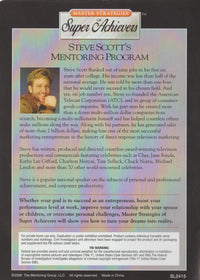 Master Strategies Of Super Achievers: Steve Scott's Mentoring Program: Sessions 11 & 12