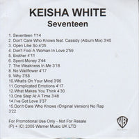 Keisha White: Seventeen Promo w/ Artwork