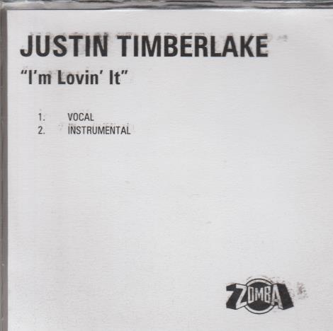 Justin Timberlake: I'm Lovin' It Promo w/ Artwork