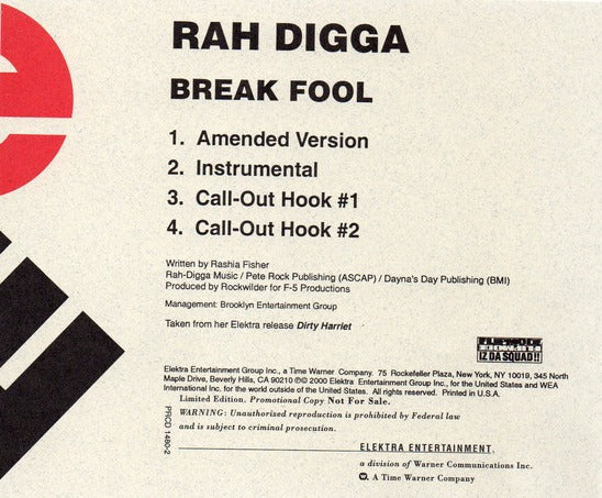 Rah Digga: Break Fool Promo