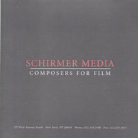 Schirmer Media: Composers For Film Promo w/ Artwork