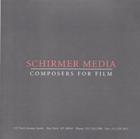 Schirmer Media: Composers For Film Promo w/ Artwork