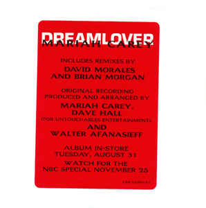 Mariah Carey: Dreamlover CSK 5450 Promo w/ Artwork