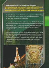 Claude Diamond Real Estate Seminar: How To Control Real Estate Without Owning It... - NeverDieMedia