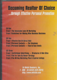 Becoming A Realtor Of Choice Through Effective Personal Promotion 4-Disc Set