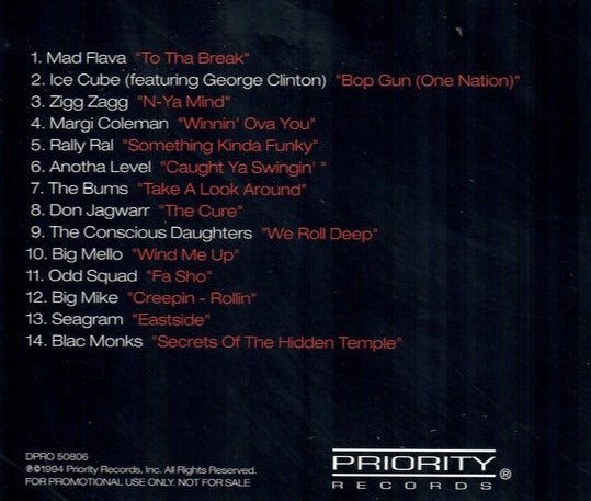 Priority Records Presents 3rd Quarter In-Store Play Sampler 1994 Promo