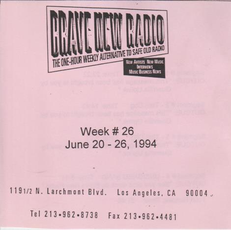 Brave New Radio: Week #26 Promo w/ Artwork