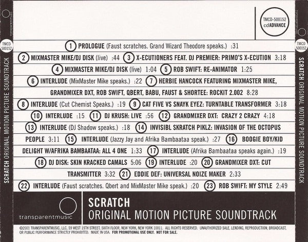 Scratch: Original Motion Picture Soundtrack Promo