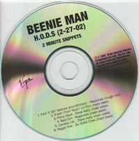 Beenie Man: H.O.D.S (2-27-02) 2 Minute Snippets Promo