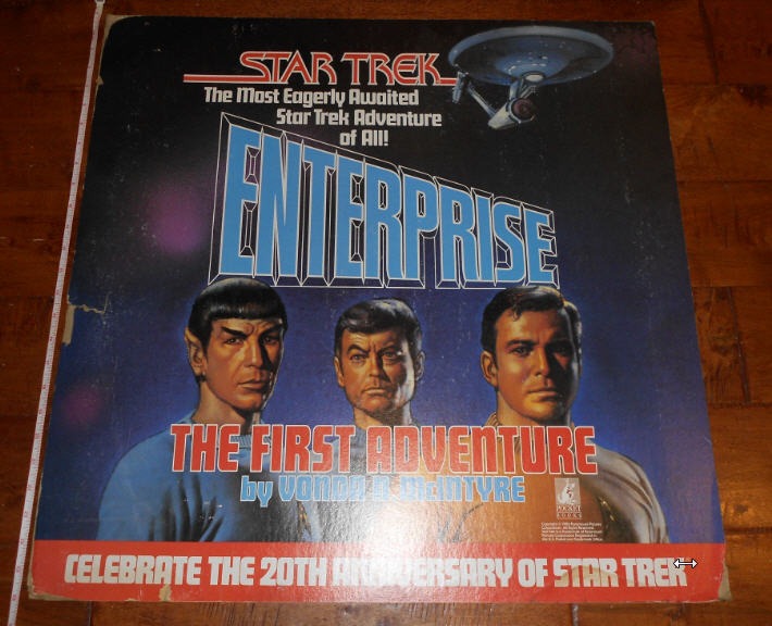 Star Trek Enterprise: The First Adventure By Vonda N. McIntyre Cardboard Display