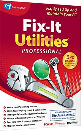 Fix-It Utilities 15.5 Professional w/ Guide