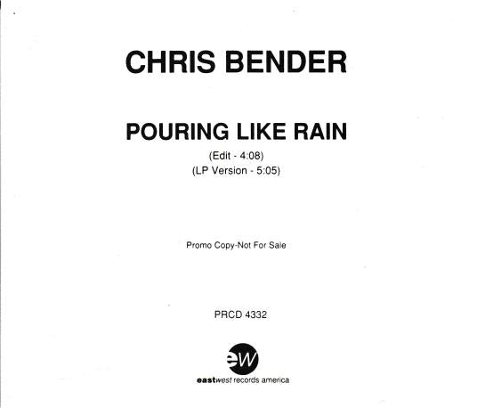 Chris Bender: Pouring Like Rain Promo