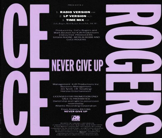 Ce Ce Rogers: Never Give Up Promo