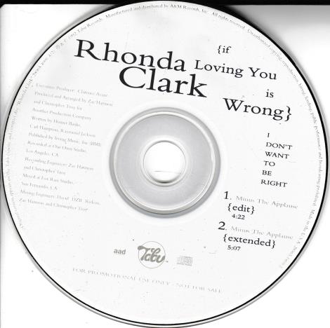 Rhonda Clark: If Loving You Is Wrong I Don't Want To Be Right Promo