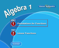 Glencoe Algebra 1: Super DVD 2-Disc Set w/ No Artwork