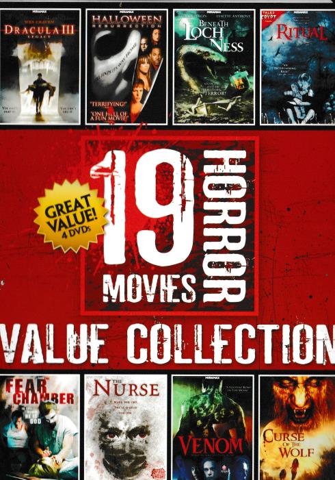 19 Horror Movies Value Collection 4-Disc Set
