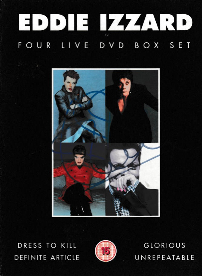 Eddie Izzard: Four Live DVD Box Set Autographed 4-Disc Set