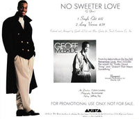 Geoff McBride: No Sweeter Love Promo w/ Artwork