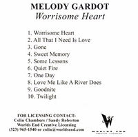 Melody Gardot: Worrisome Heart Promo w/ Artwork