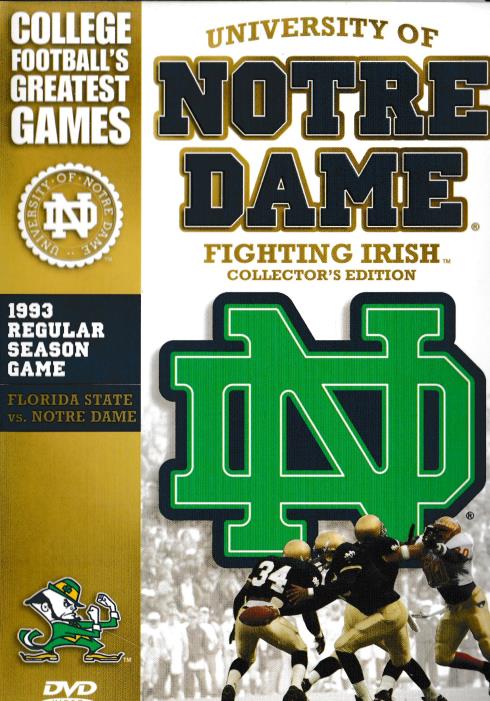 University Of Notre Dame Fighting Irish: 1993 Regular Season Game Collector's