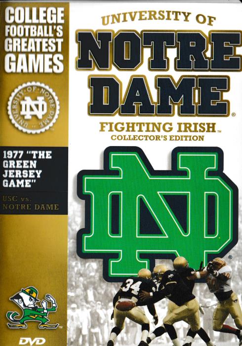 University Of Notre Dame Fighting Irish: 1977 The Green Jersey Game Collector's