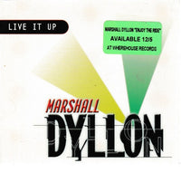 Marshall Dyllon: Live It Up Advance Promo w/ Artwork