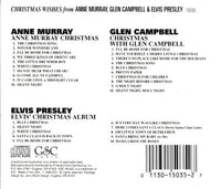 Christmas Wishes From Anne Murray, Glen Campbell & Elvis Presley 3-Disc Set w/ Artwork