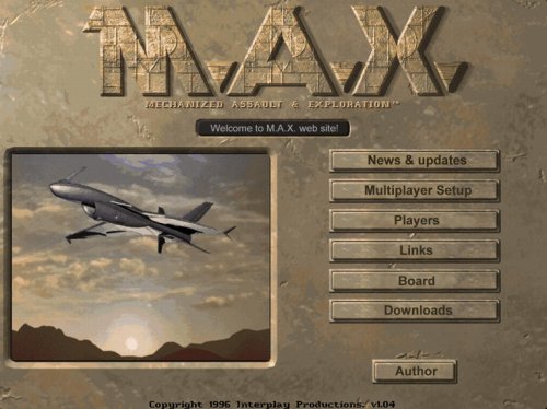 M.A.X.: Mechanized Assault And Exploration w/ Manual & BIG BOX