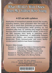 What I Really Wish I Knew When My Children Were Young 4-Disc Set