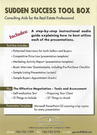 Sudden Success: Tool Box & Consulting Aids For The Real Estate Professional 2-Disc Set