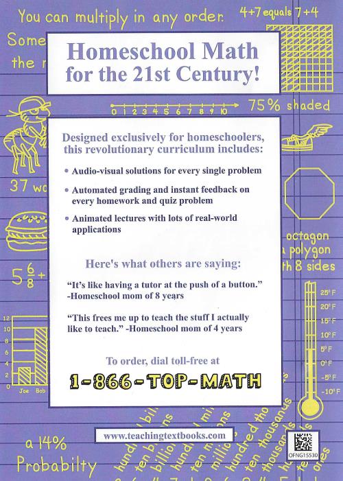 Math 4 Disc Teaching Textbook: Math 6 4-Disc Set – NeverDieMedia