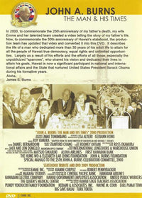 John A. Burns: The Man & His Times Signed Limited Edition