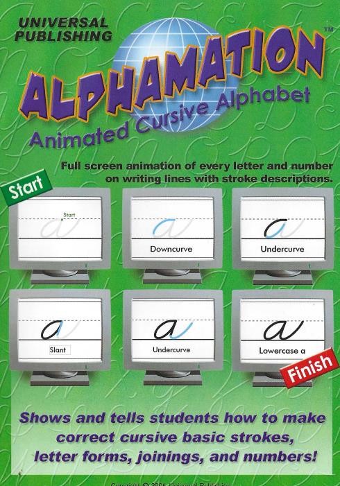 Alphamation: Animated Cursive Alphabet