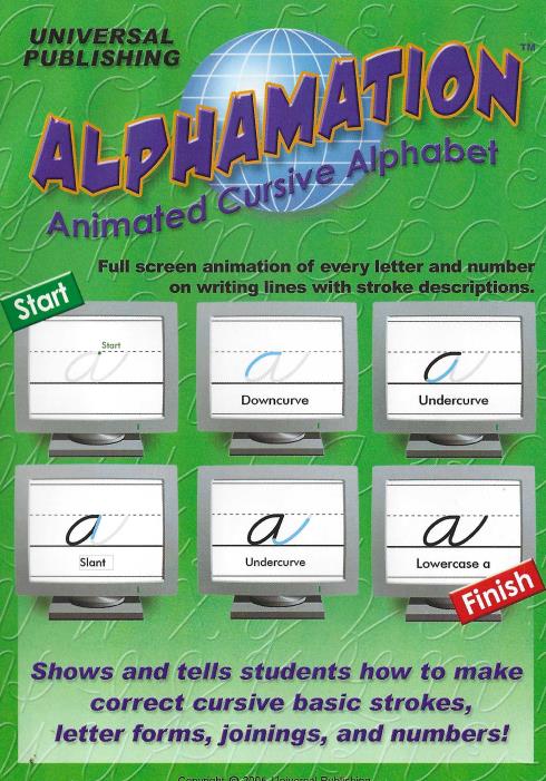 Alphamation: Animated Cursive Alphabet – NeverDieMedia