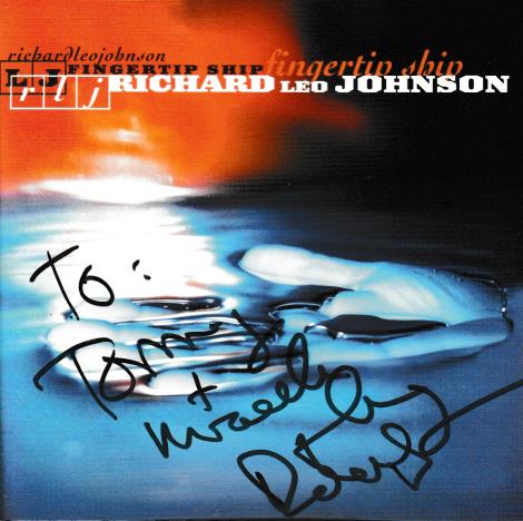Richard Leo Johnson: Fingertip Ship w/ Autographed Artwork