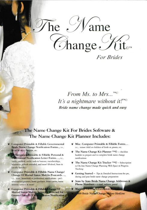 Changing Name Kit Wedding name change 60 photos - Astyledwedding.com