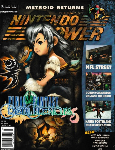 Nintendo Power: Final Fantasy Crystal Chronicles March 2004 Volume 177 w/ Poster