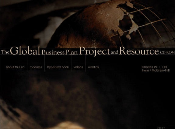 Global Business Plan & Resource CD-ROM For Use With International Business